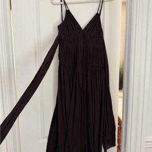 Rebecca Taylor Dark Brown Asymmetrical Dress